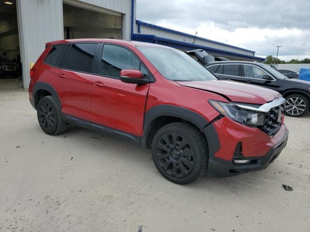 5FNYF8H51NB030858 - 2022 HONDA PASSPORT EXL RED photo 4