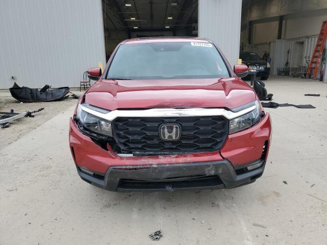 5FNYF8H51NB030858 - 2022 HONDA PASSPORT EXL RED photo 5