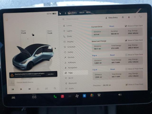 7SAYGDEE0PF768294 - 2023 TESLA MODEL Y BLUE photo 9