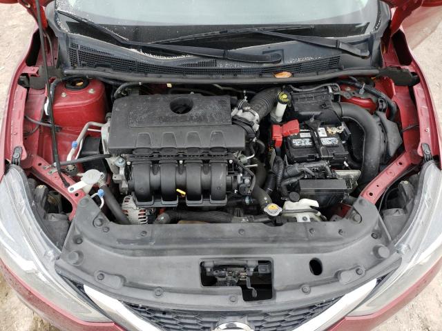 3N1AB7AP9HL655519 - 2017 NISSAN SENTRA S RED photo 11