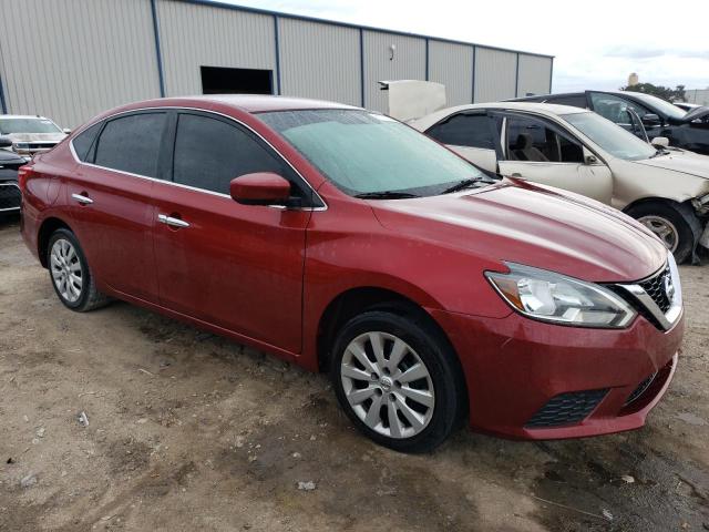 3N1AB7AP9HL655519 - 2017 NISSAN SENTRA S RED photo 4