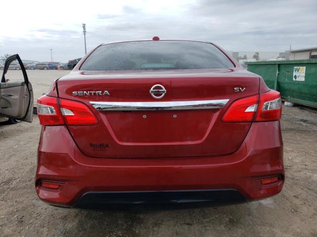 3N1AB7AP9HL655519 - 2017 NISSAN SENTRA S RED photo 6