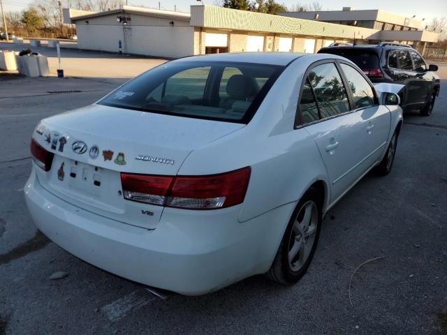 5NPEU46F17H215431 - 2007 HYUNDAI SONATA SE WHITE photo 3