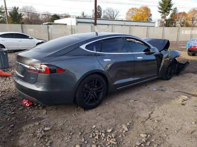 5YJSA1E25FF108744 - 2015 TESLA MODEL S GRAY photo 3