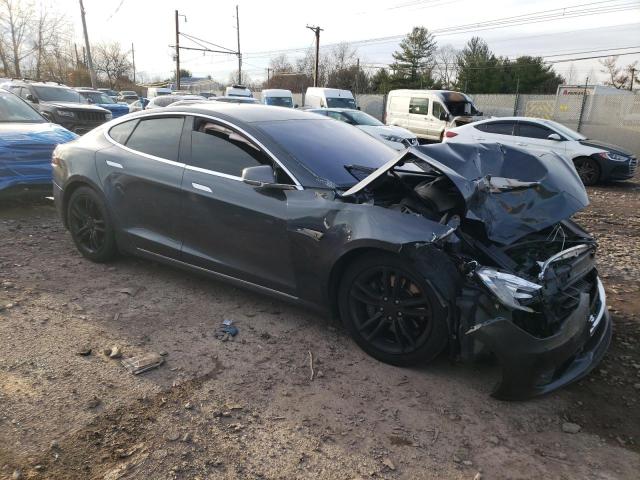 5YJSA1E25FF108744 - 2015 TESLA MODEL S GRAY photo 4