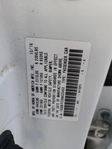 19UUB1F33HA005400 - 2017 ACURA TLX Սպիտակ լուսանկար 12