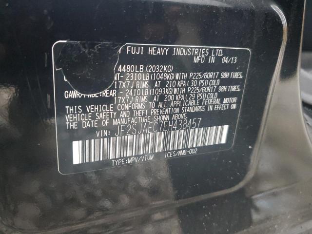 JF2SJAEC7EH438457 - 2014 SUBARU FORESTER 2.5I PREMIUM BLACK photo 13