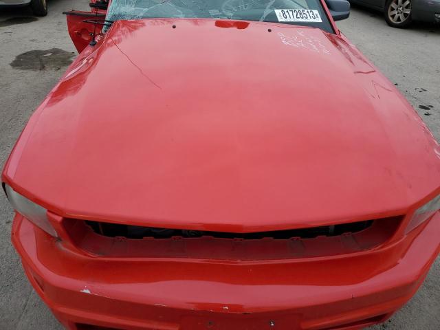 1ZVHT84N185193690 - 2008 FORD MUSTANG RED photo 11