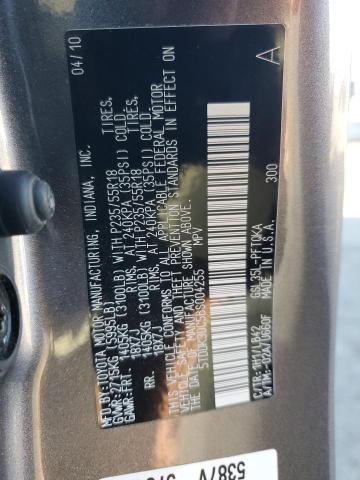 5TDDK3DC5BS004255 - 2011 TOYOTA SIENNA XLE Grau Foto 13