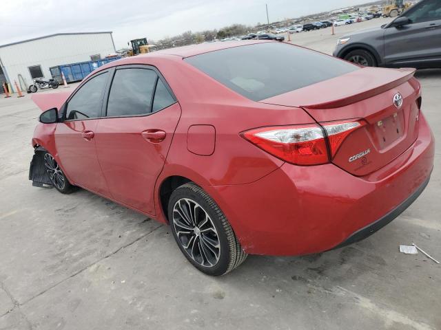 5YFBURHE4EP154256 - 2014 TOYOTA COROLLA L RED photo 2