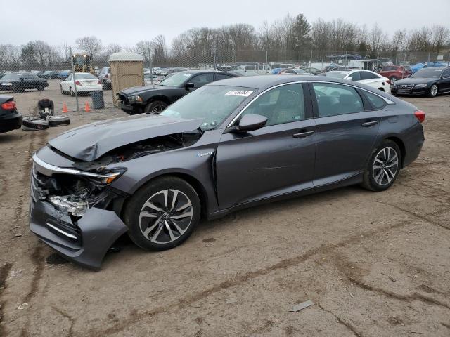 1HGCV3F17LA016874 - 2020 HONDA ACCORD HYBRID GRAY photo 1