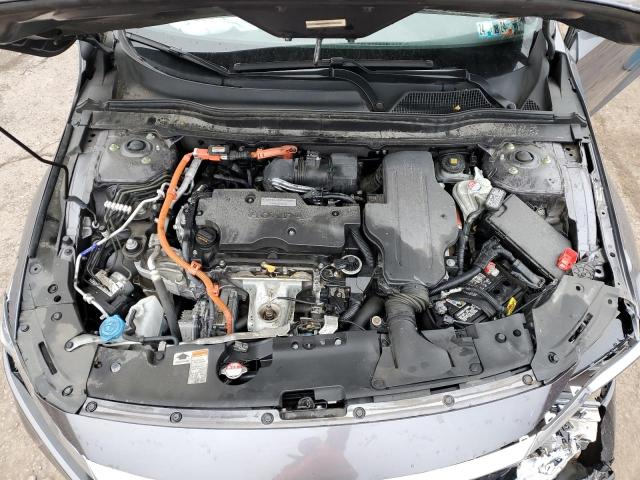 1HGCV3F17LA016874 - 2020 HONDA ACCORD HYBRID GRAY photo 11