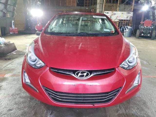 KMHDH4AH9FU251120 - 2015 HYUNDAI ELANTRA SE RED photo 5