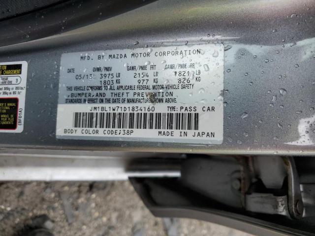 JM1BL1W71D1834160 - 2013 MAZDA 3 I Boz foto 12