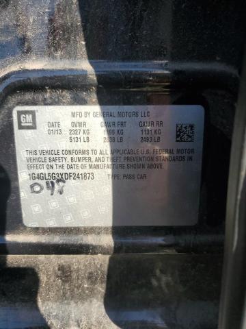 1G4GL5G3XDF241873 - 2013 BUICK LACROSSE Черный фото 12