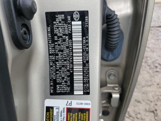 4T1BF1FK7GU143905 - 2016 TOYOTA CAMRY LE TAN photo 12