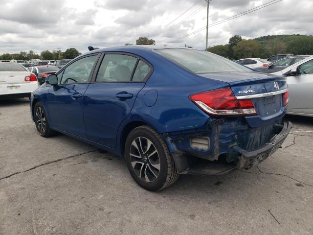 19XFB2F95DE015094 - 2013 HONDA CIVIC EXL BLUE photo 2