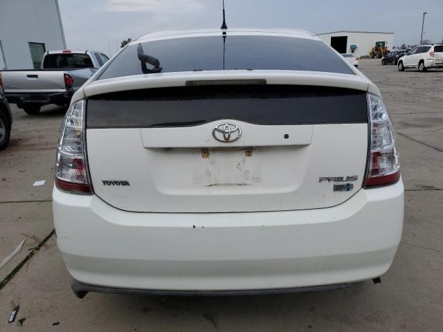 JTDKB20U083334279 - 2008 TOYOTA PRIUS WHITE photo 6