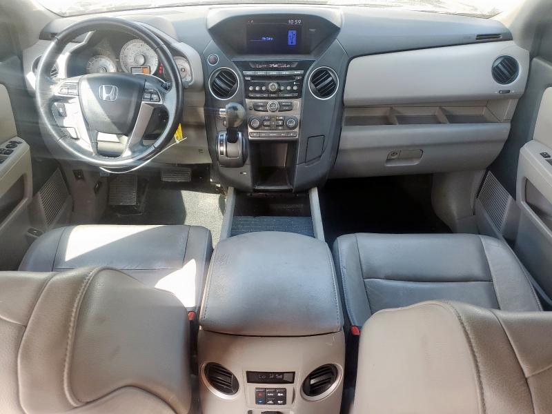 5FNYF3H5XDB003580 - 2013 HONDA PILOT EXL Negro foto 8