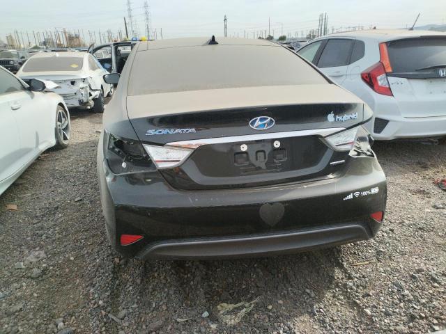 KMHEC4A47FA136162 - 2015 HYUNDAI SONATA HYBRID BLACK photo 6