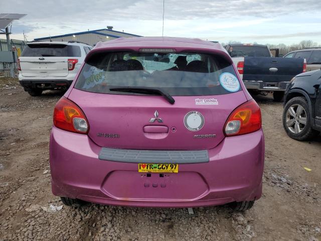 ML32A4HJ4EH019057 - 2014 MITSUBISHI MIRAGE ES PINK photo 6