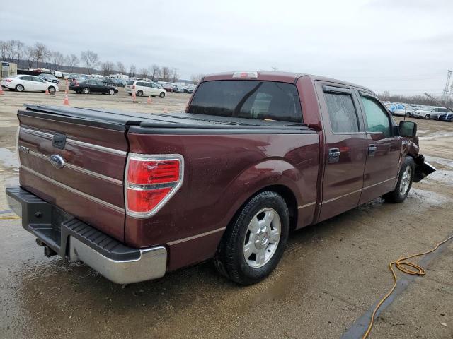 1FTEW1C83AFC46597 - 2010 FORD F150 SUPERCREW BURGUNDY photo 3