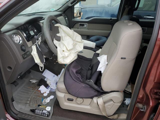 1FTEW1C83AFC46597 - 2010 FORD F150 SUPERCREW BURGUNDY photo 7