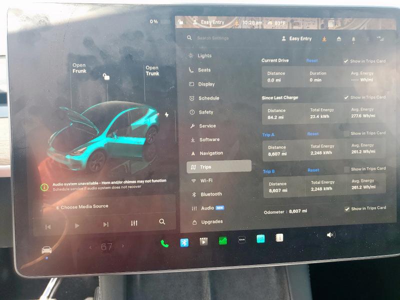 7SAYGDEE2RA328738 - 2024 TESLA MODEL Y Կապույտ լուսանկար 9