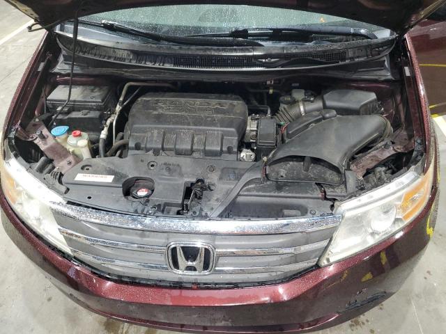 5FNRL5H69CB098410 - 2012 HONDA ODYSSEY EXL MAROON photo 12