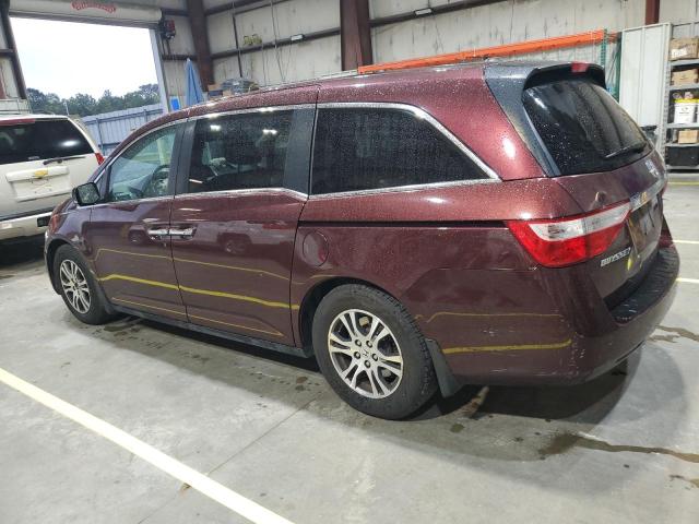 5FNRL5H69CB098410 - 2012 HONDA ODYSSEY EXL MAROON photo 2