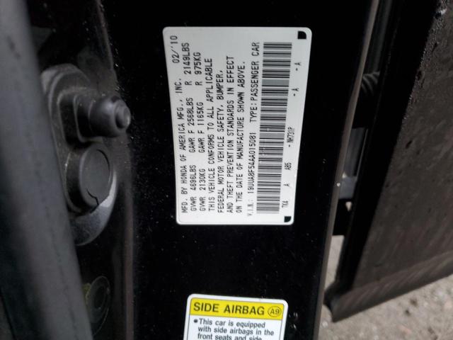 19UUA8F54AA015081 - 2010 ACURA TL BLACK photo 12