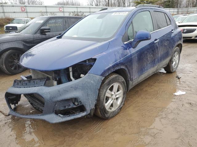 3GNCJLSB6HL214801 - 2017 CHEVROLET TRAX 1LT BLUE photo 1