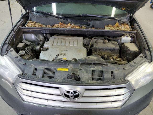 5TDBK3EH8CS143427 - 2012 TOYOTA HIGHLANDER BASE GRAY photo 12