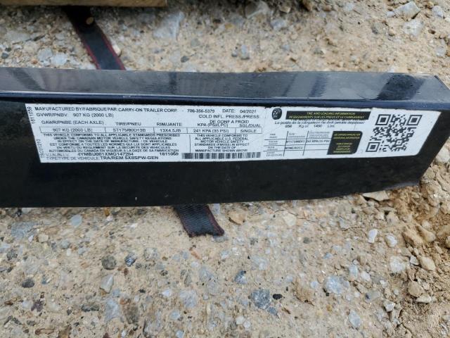 4YMBU081XMG147284 - 2021 CAON TRAILER BLACK photo 10