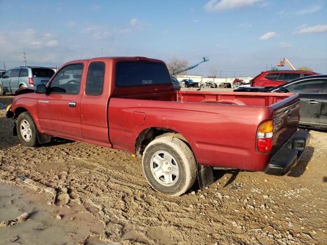 5TEVL52N12Z126342 - 2002 TOYOTA TACOMA XTRACAB BURGUNDY photo 2