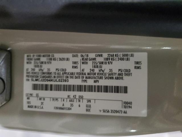 5LMCJ2D94KUL02393 - 2019 LINCOLN MKC SELECT 灰色 照片 13