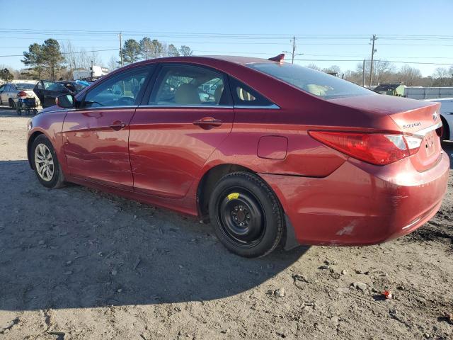 5NPEB4AC7BH011017 - 2011 HYUNDAI SONATA GLS RED photo 2