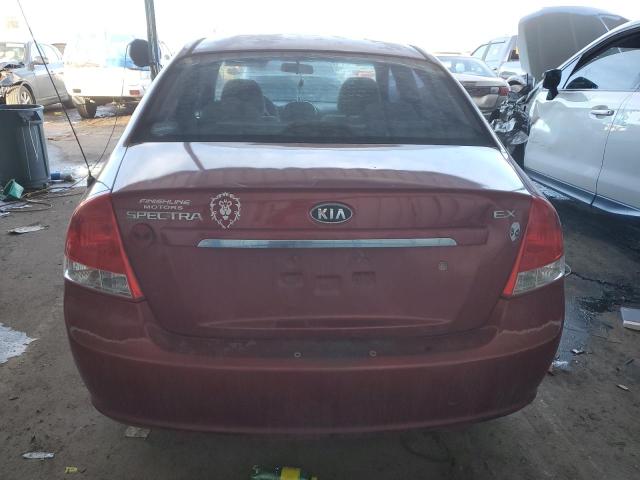 KNAFE221095647508 - 2009 KIA SPECTRA EX RED photo 6