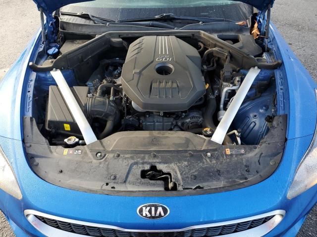 KNAE15LA6K6065839 - 2019 KIA STINGER BLUE photo 11