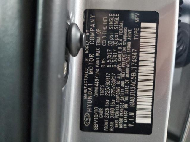 KM8JU3AC5BU174947 - 2011 HYUNDAI TUCSON GLS Gümüş foto 13