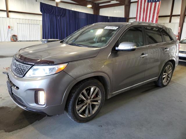 5XYKW4A72FG573575 - 2015 KIA SORENTO SX GRAY photo 1