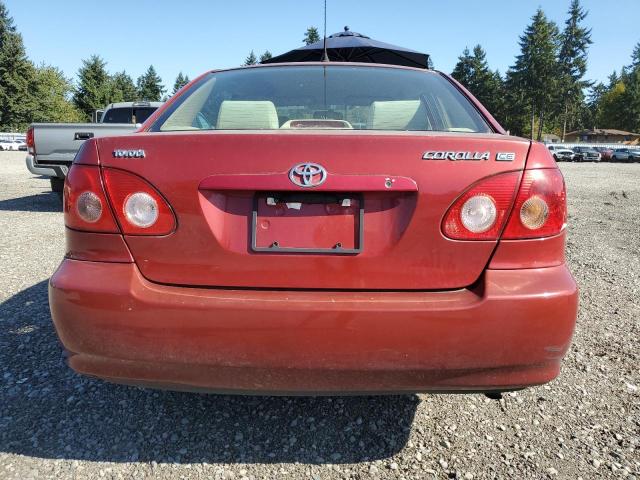 JTDBR32E960076334 - 2006 TOYOTA COROLLA CE Червоний фото 6