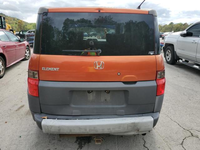 5J6YH28644L015406 - 2004 HONDA ELEMENT EX ORANGE photo 6