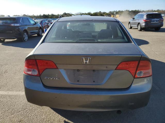 2HGFA16537H303605 - 2007 HONDA CIVIC LX GRAY photo 6