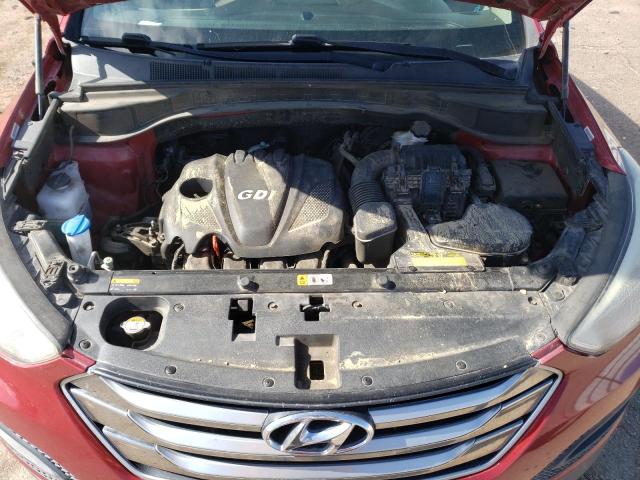 5XYZT3LB8FG260906 - 2015 HYUNDAI SANTA FE S MAROON photo 11