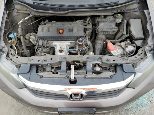 2HGFB2F57CH564734 - 2012 HONDA CIVIC LX GRAY photo 11