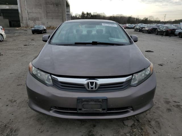 2HGFB2F57CH564734 - 2012 HONDA CIVIC LX GRAY photo 5