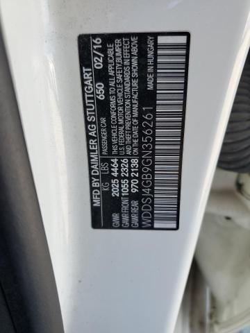 WDDSJ4GB9GN356261 - 2016 MERCEDES-BENZ CLA 250 4MATIC WHITE photo 12
