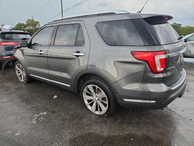 1FM5K7F83JGA82252 - 2018 FORD EXPLORER LIMITED Сұр фото 2