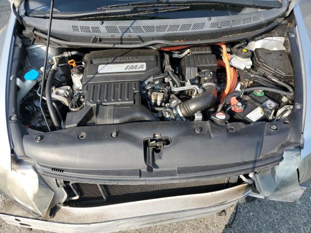 JHMFA362X7S023056 - 2007 HONDA CIVIC HYBRID SILVER photo 11